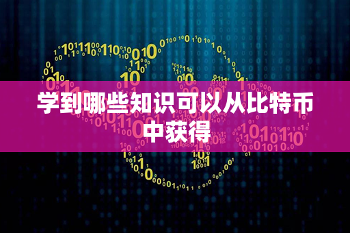 学到哪些知识可以从比特币中获得第1张-宝盒网